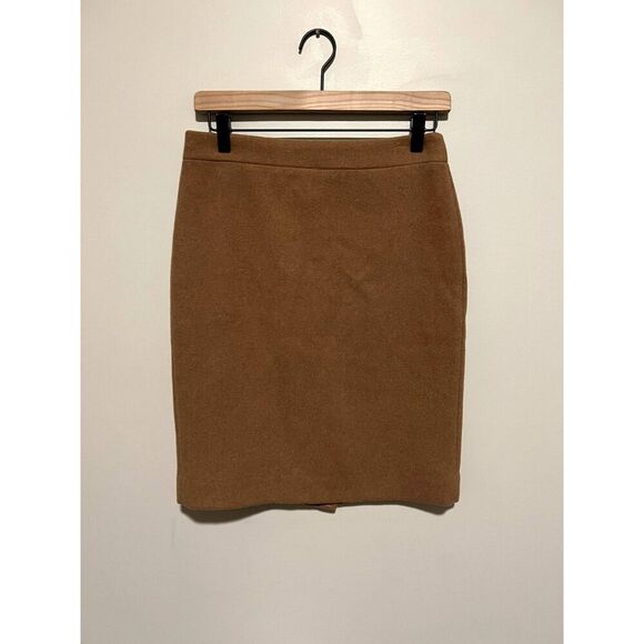 NWT J. Crew Factory Mercantile Skirt in Double-Serge Wool Women's Size 0 - Picture 6 of 8